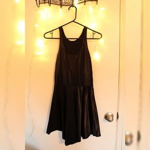 Revirsable wet look skater dress